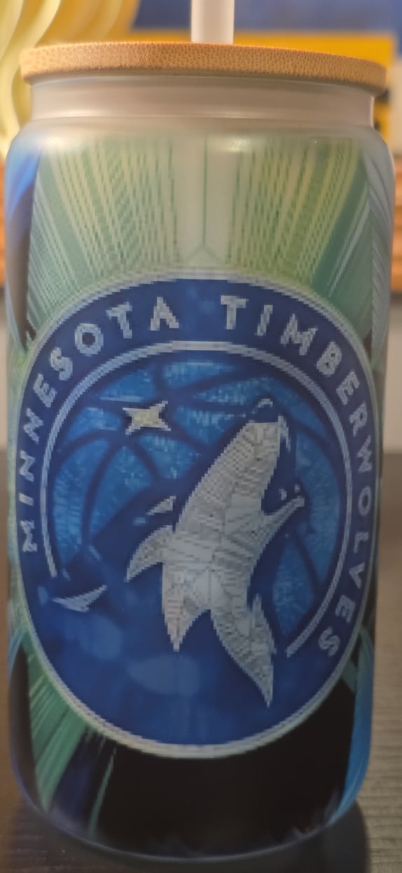 16 oz. Frosted Glass Tumbler