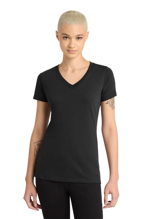 District Womens Perfect Blend CVC V-Neck Tee