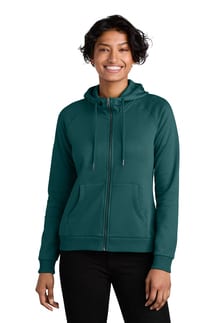 Allmade Womens Organic CVC Fleece Full-Zip Hoodie