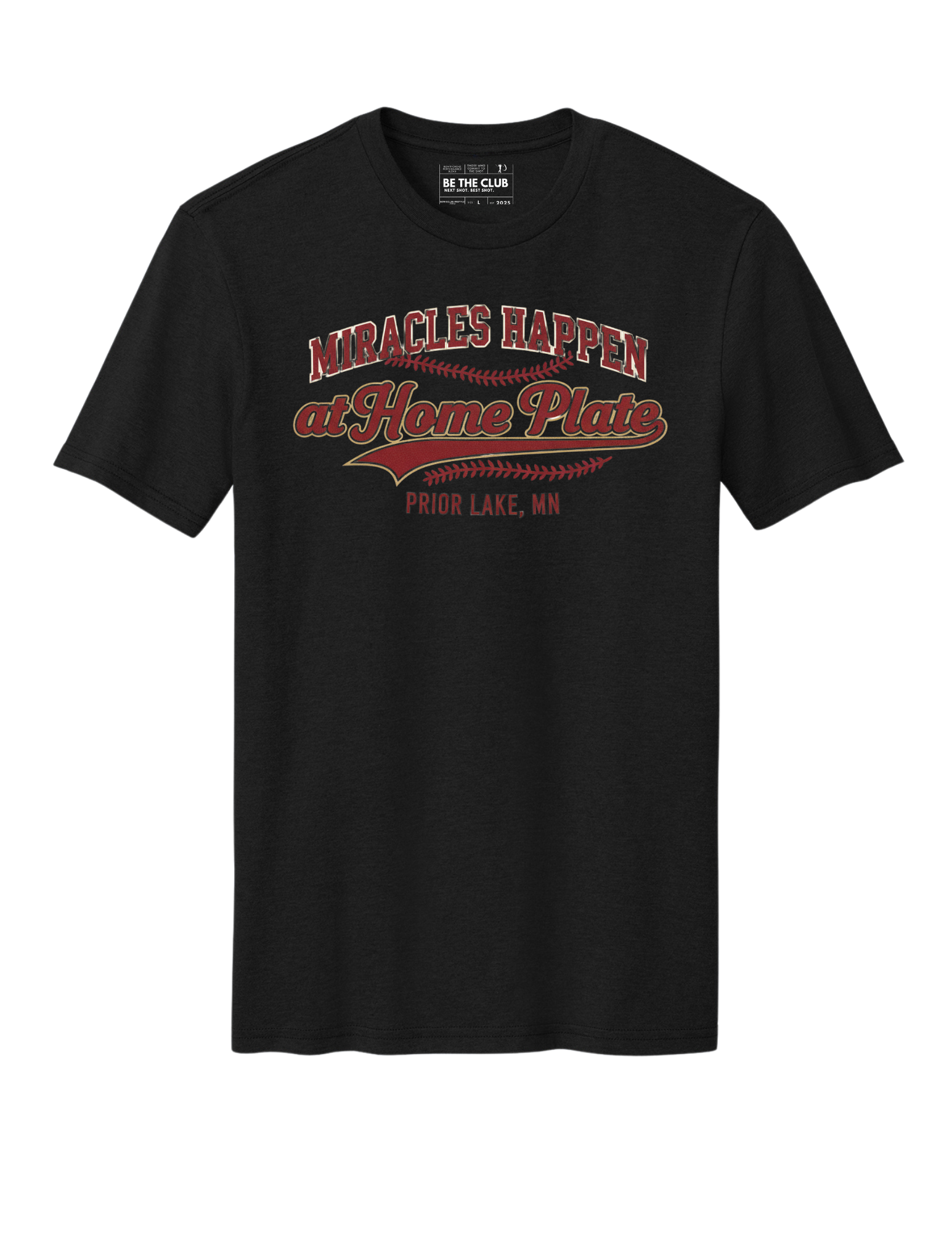 Miracles Happen at Home Plate Tee - Youth