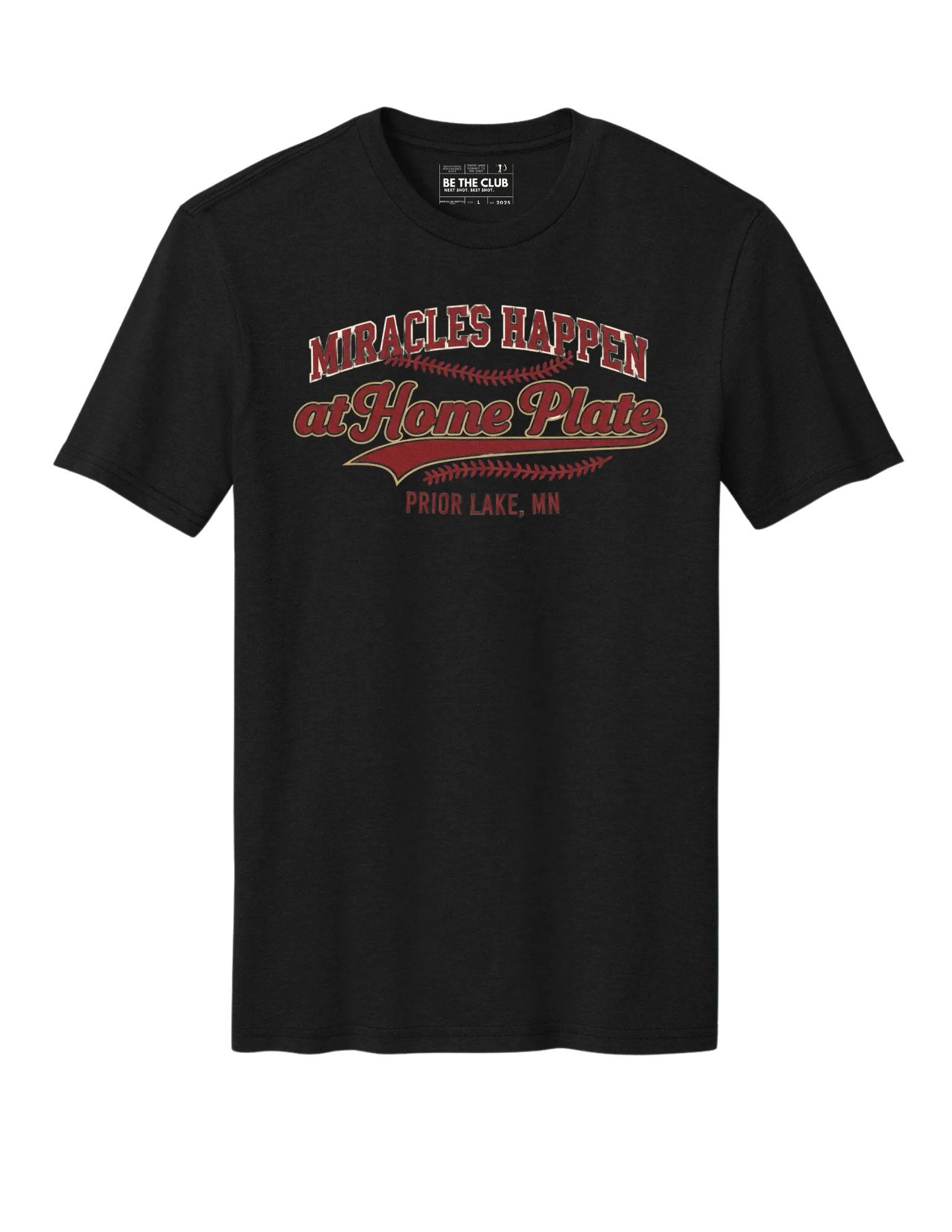 Miracles Happen at Home Plate Tee - Youth
